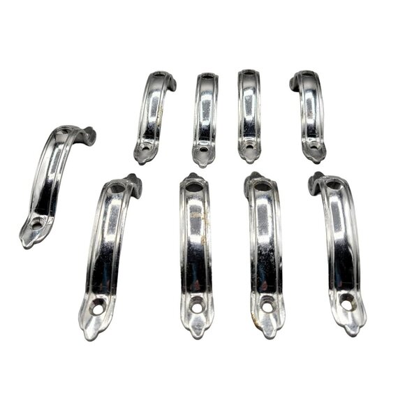 Chromium Plated Cabinet Catch Pulls Knobs Vintage Missing Knobs Incomplete 9 - Picture 6 of 6